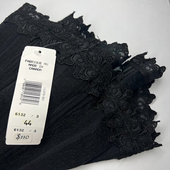 NWT Grenier Black Lace Up Overbust Corset Size 4 M/L - Picture 8 of 9
